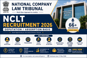 NCLT Recruitment 2026 Notification Out – Apply for 66+ Posts Across India